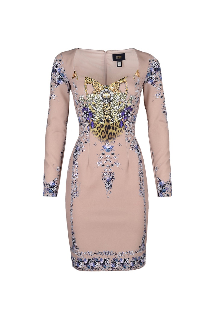 Платье-футляр с принтом