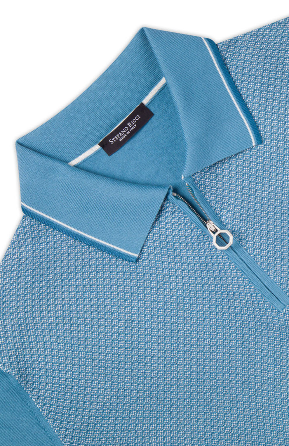 Поло из смеси хлопка и шёлка