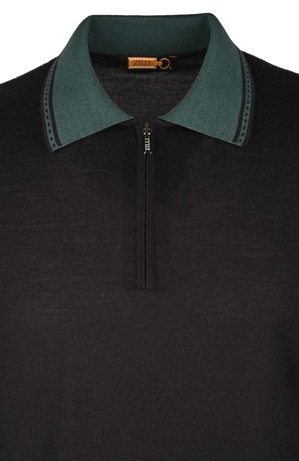 Поло из смеси шерсти, шёлка и кашемира