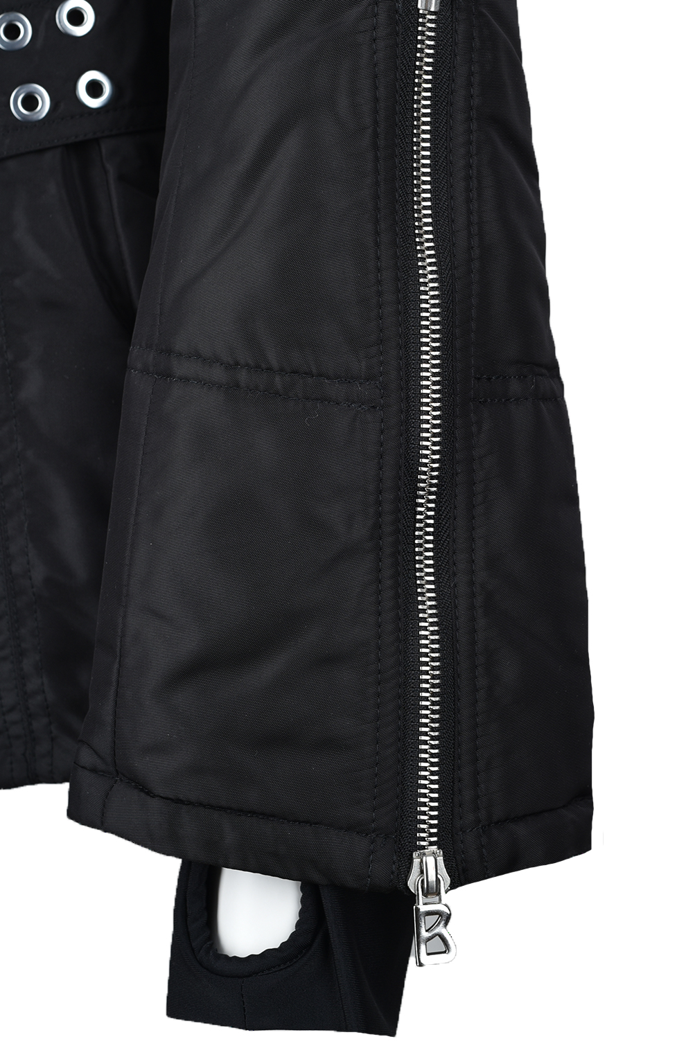 Куртка со съёмным меховым воротником