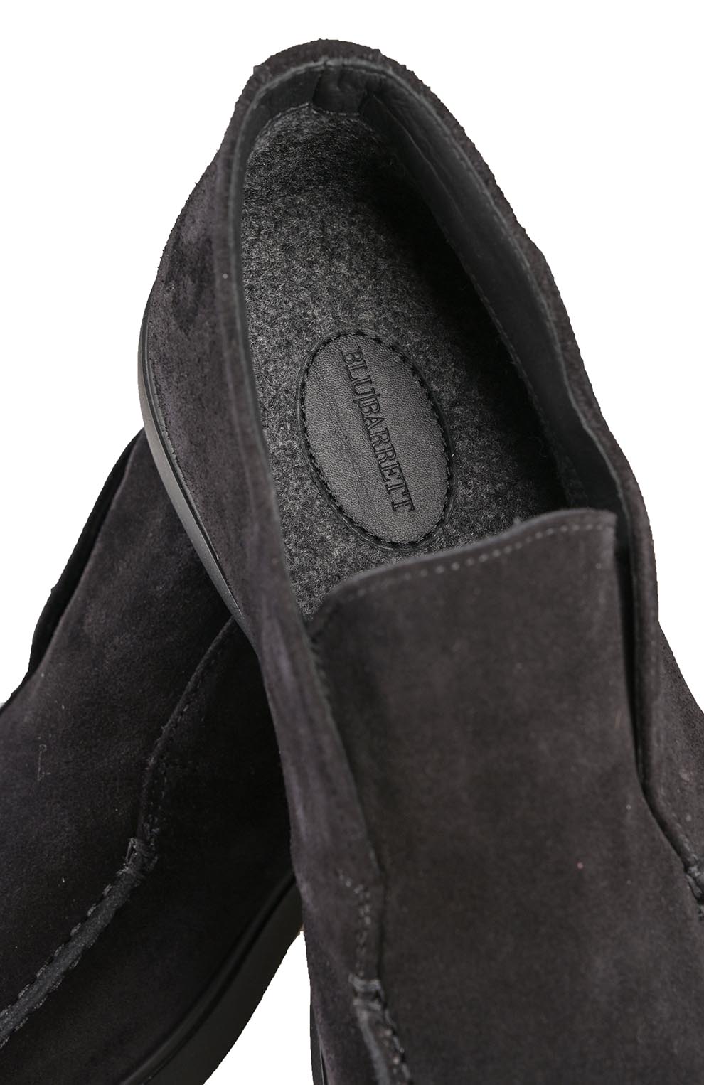 Замшевые ботинки с подкладкой из шерстяного текстиля