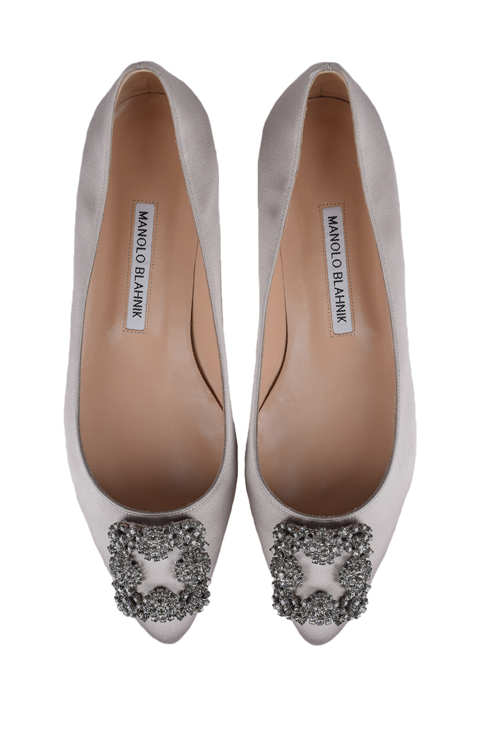 Балетки 'Hangisi' с пряжкой с кристаллами