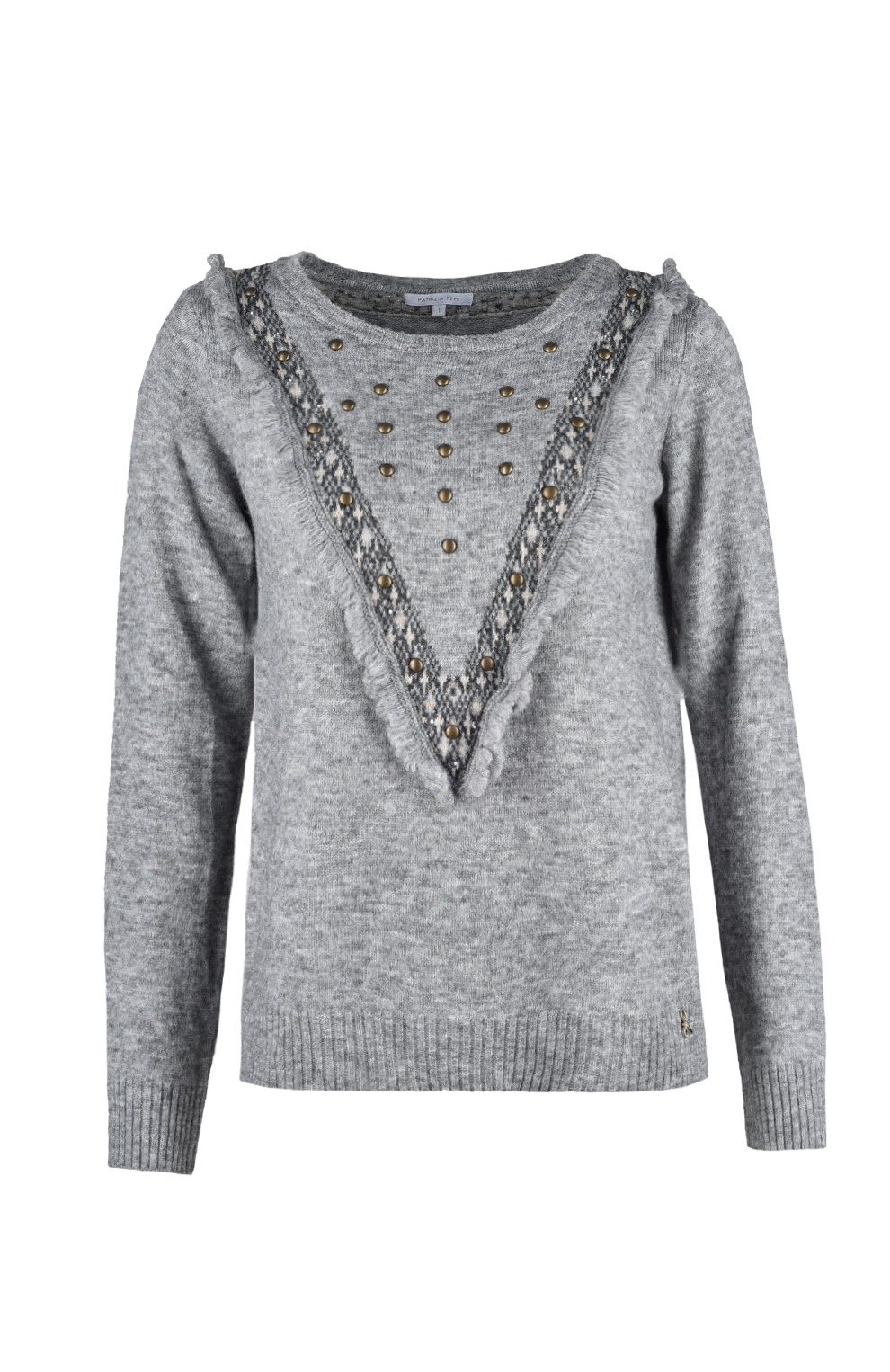 Джемпер с металлическим декором