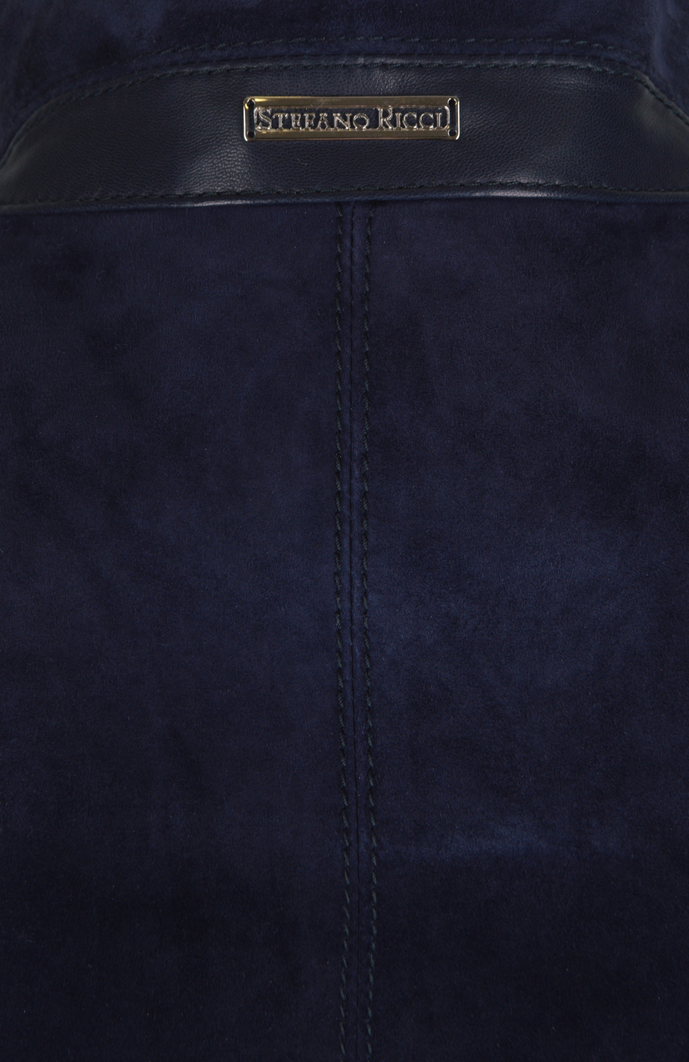 Куртка-бомбер из замши и кожи