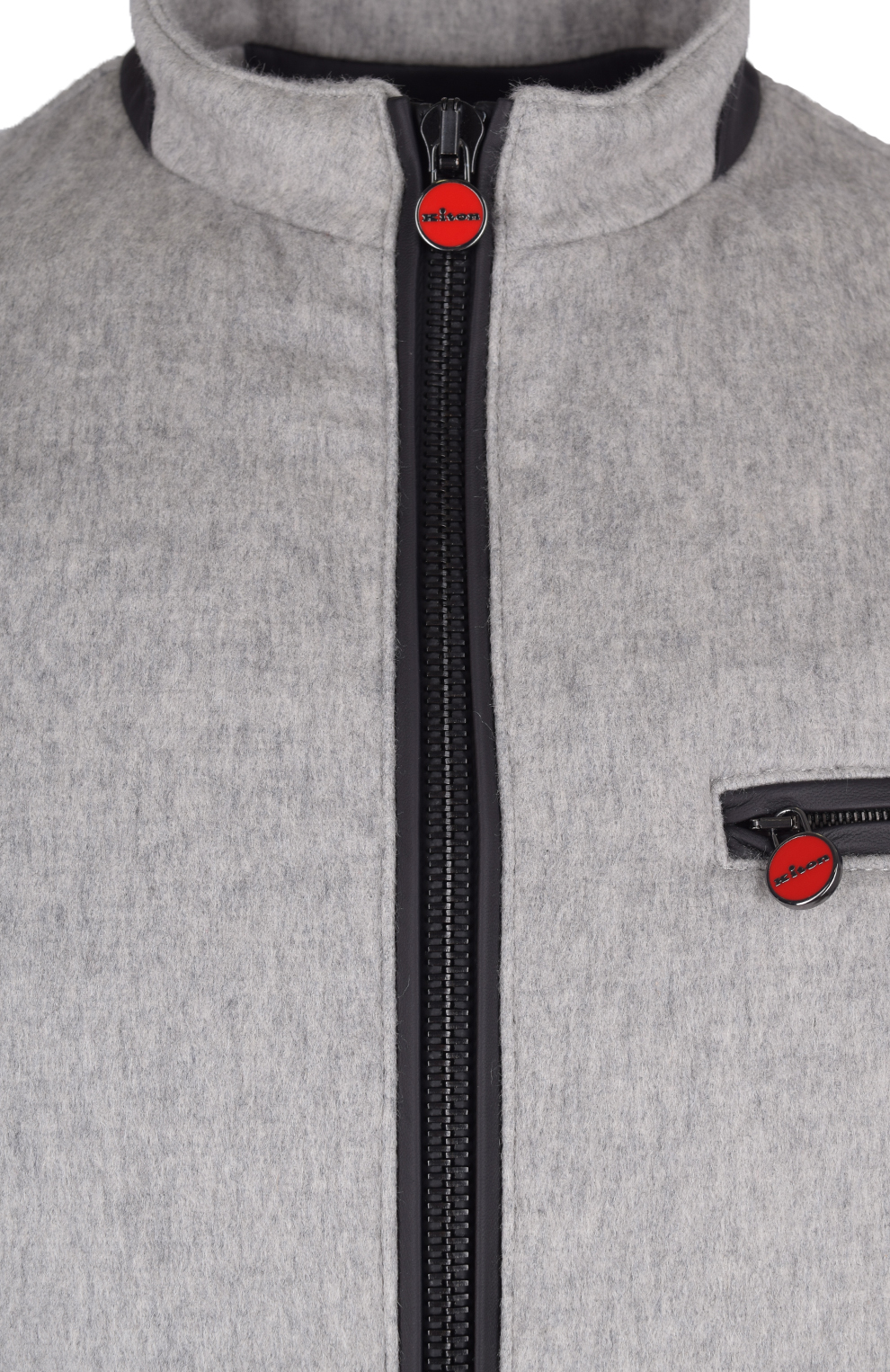 Кашемировый бомбер на молнии с эластичными манжетами