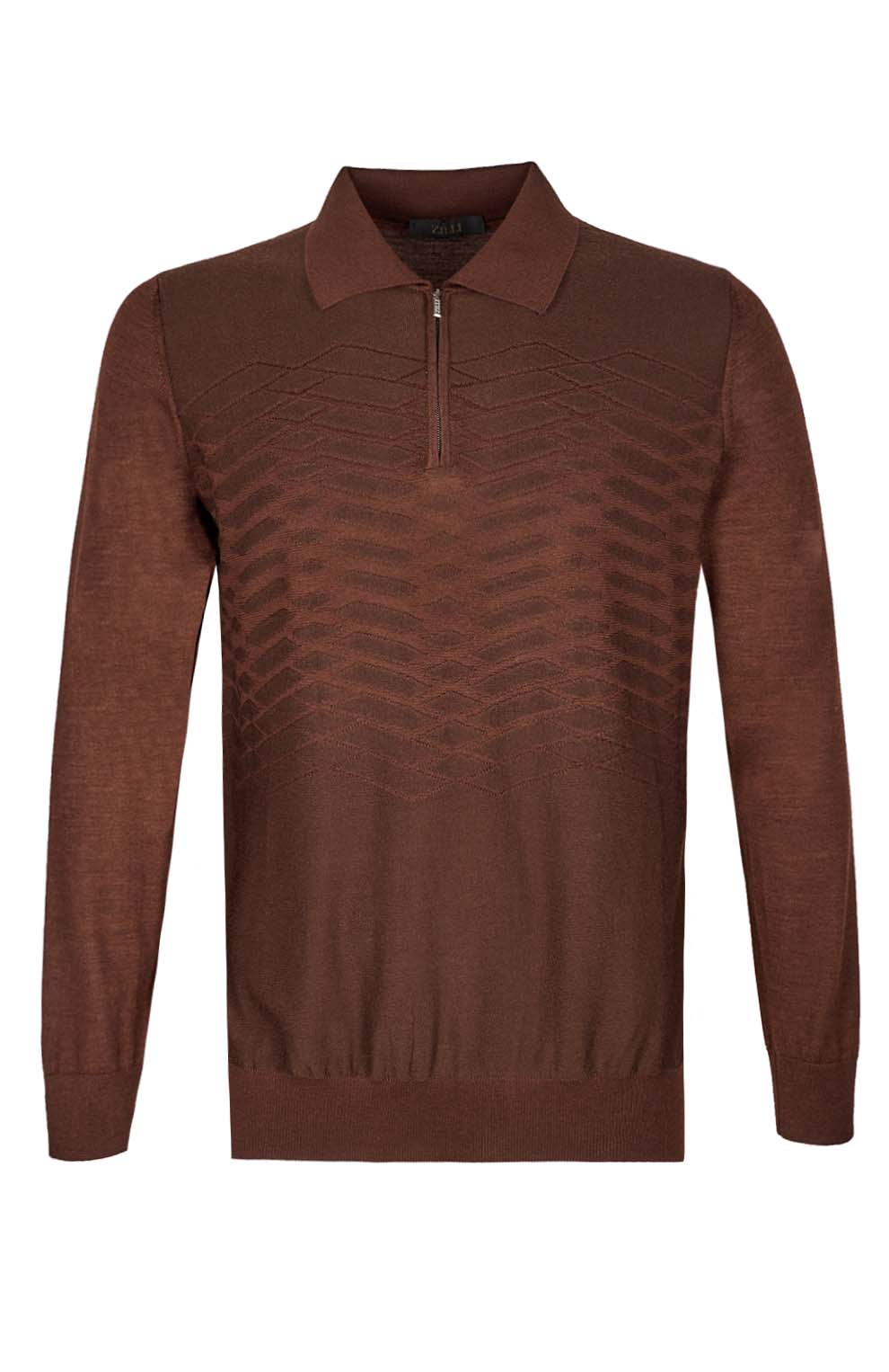 Поло из смеси шерсти, шёлка и кашемира