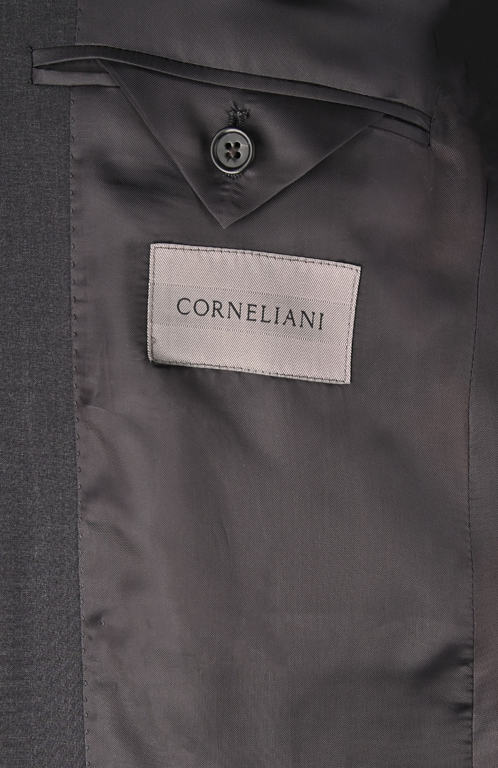 Шерстяной однобортный костюм