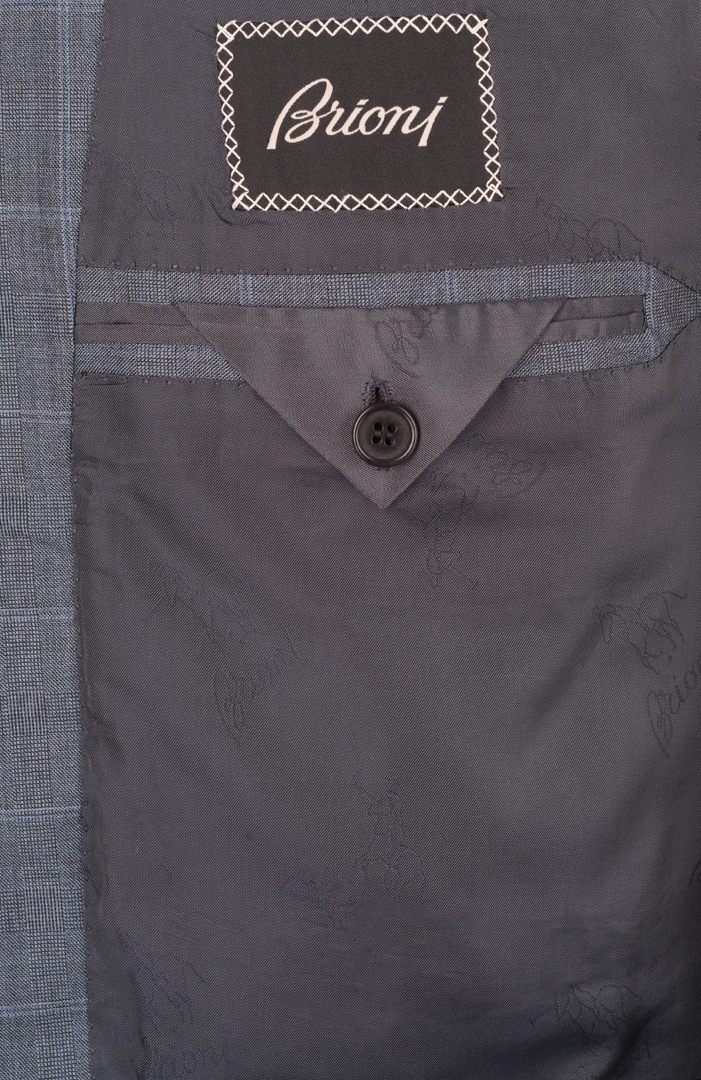 Однобортный костюм из смеси шерсти и шёлка