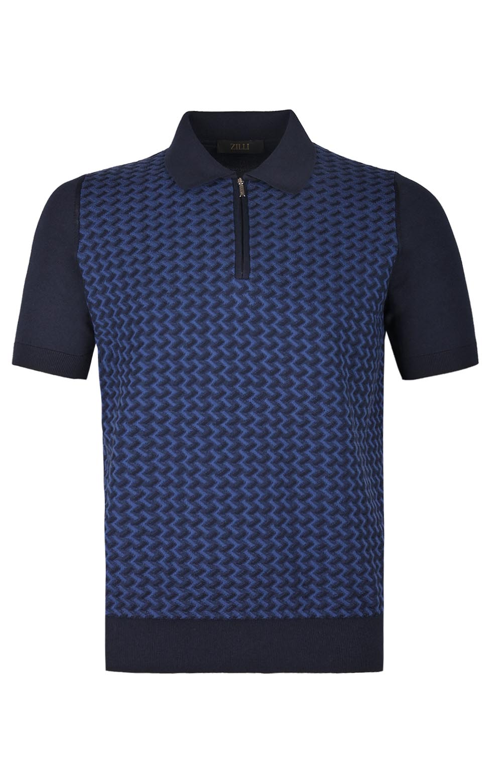 Поло из смеси шёлка и хлопка