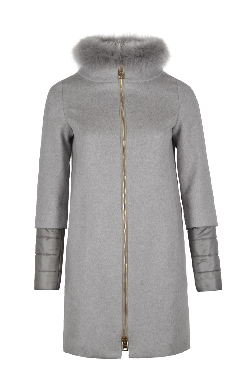 Многослойное пальто из кашемира