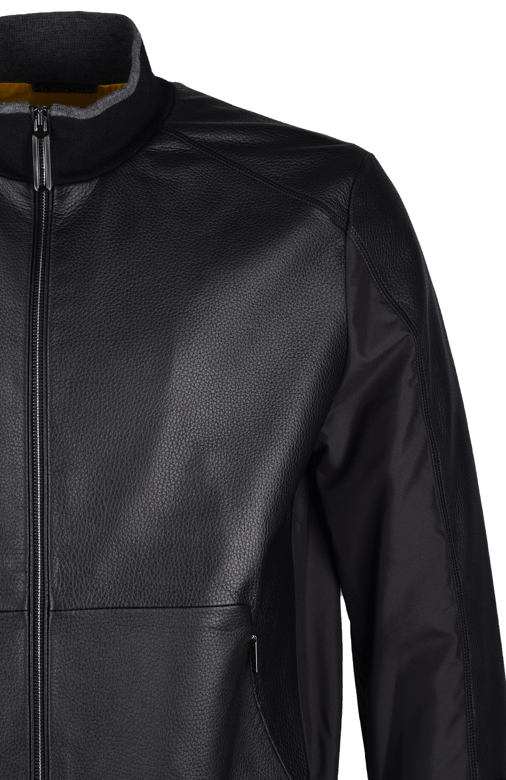 Куртка из кожи оленя и шёлка