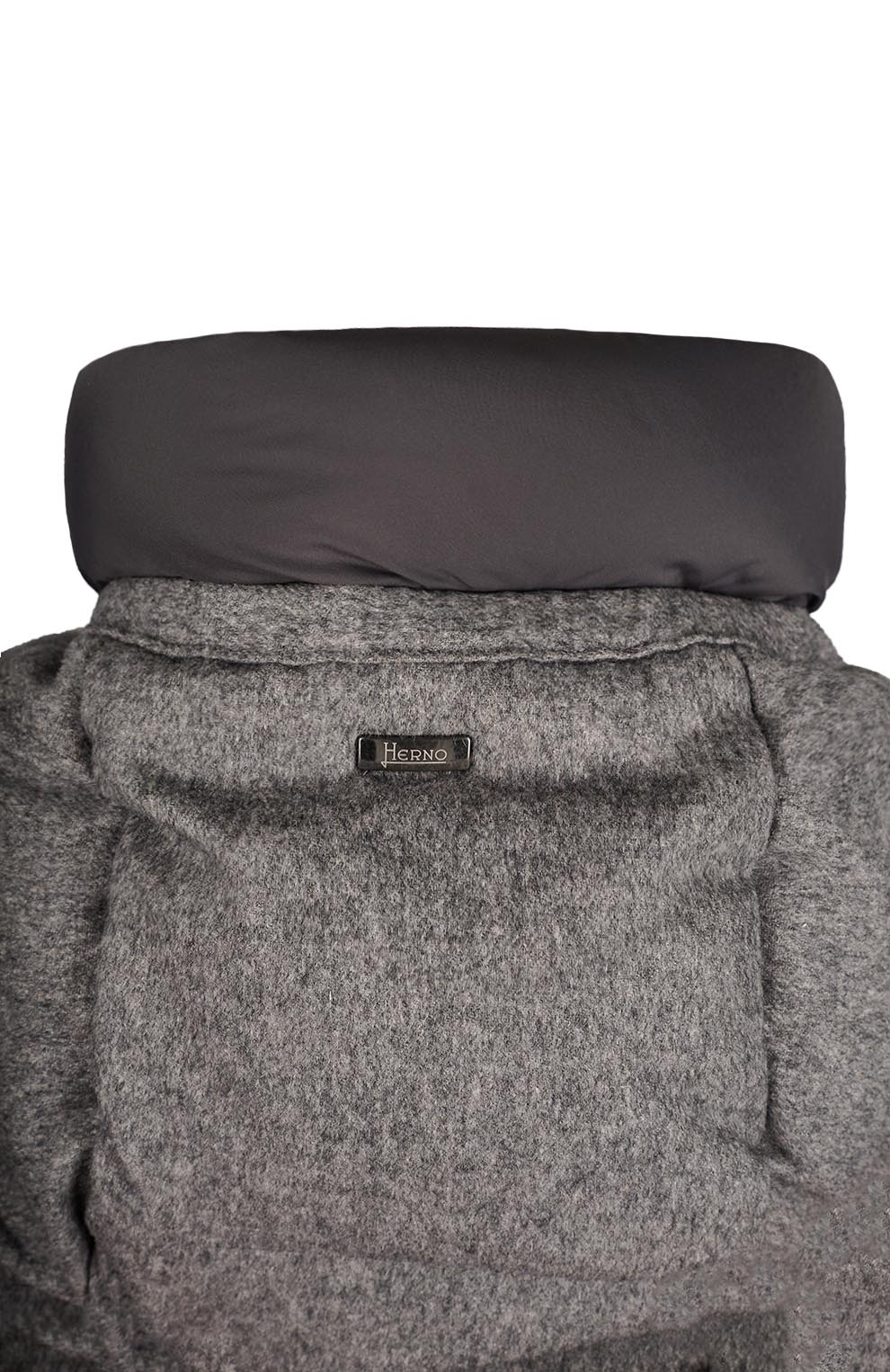 Пуховик из кашемира и шёлка