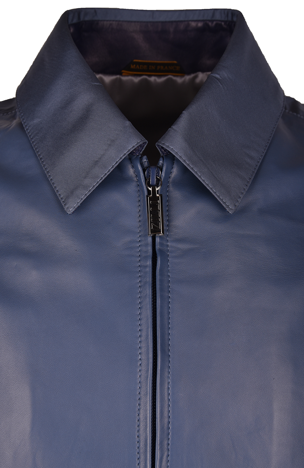 Куртка из кожи и шёлка