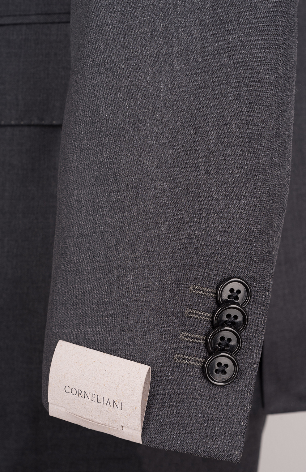 Однотонный шерстяной костюм