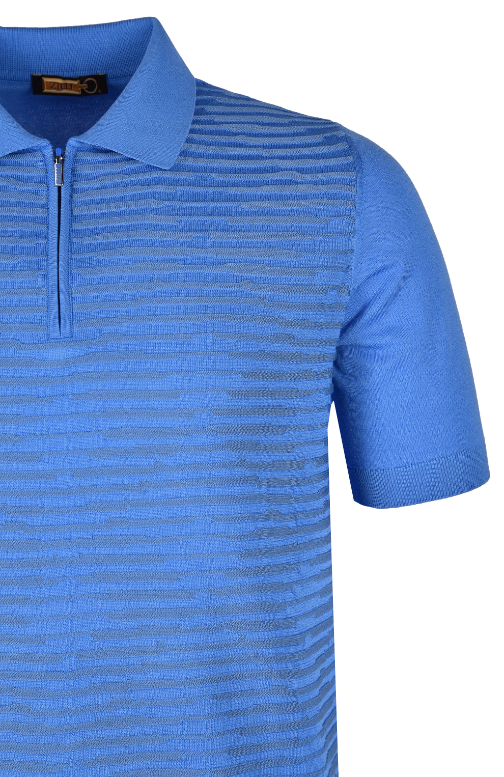 Поло из смеси шёлка и хлопка