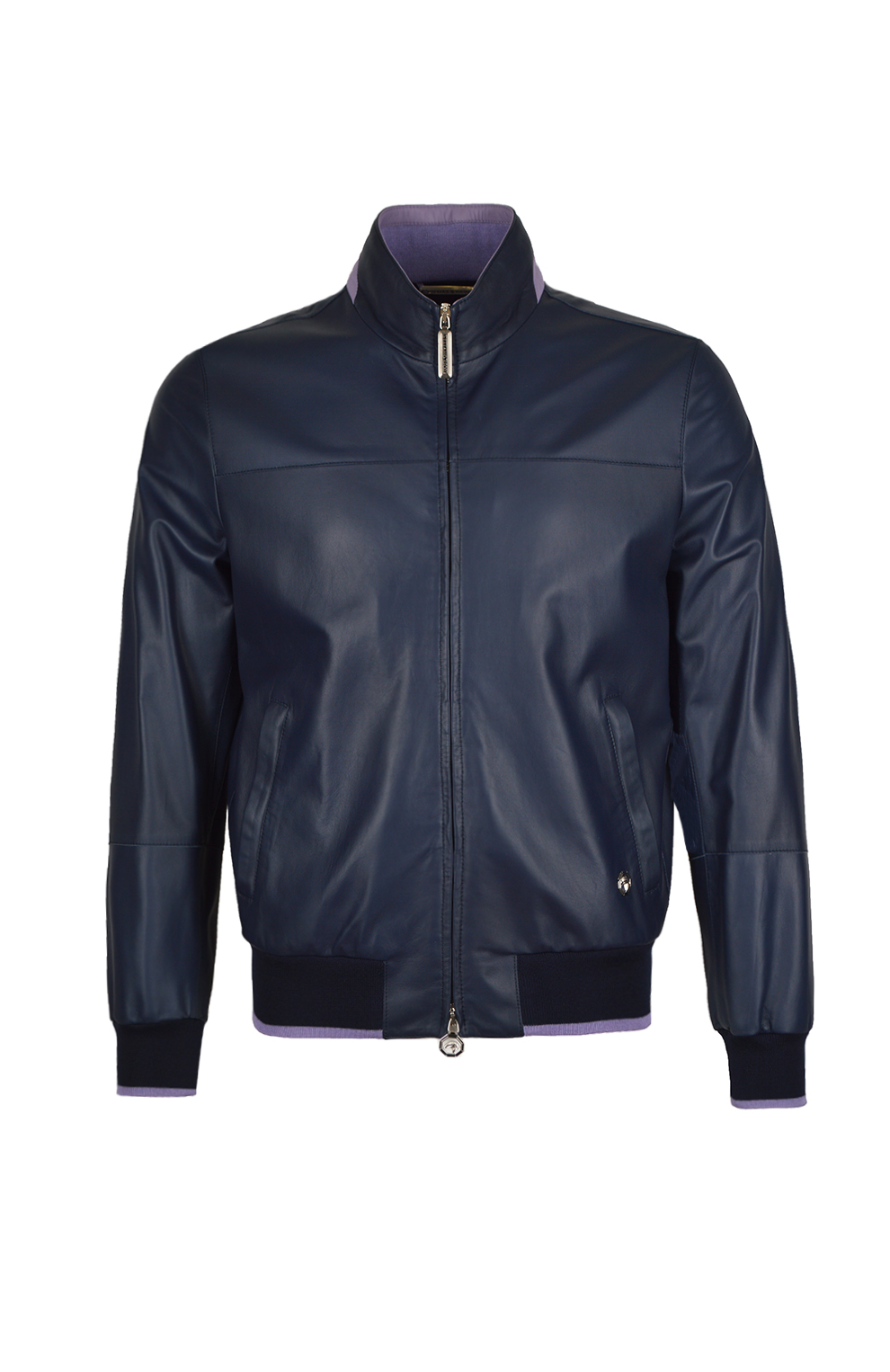 Кожаная куртка-бомбер