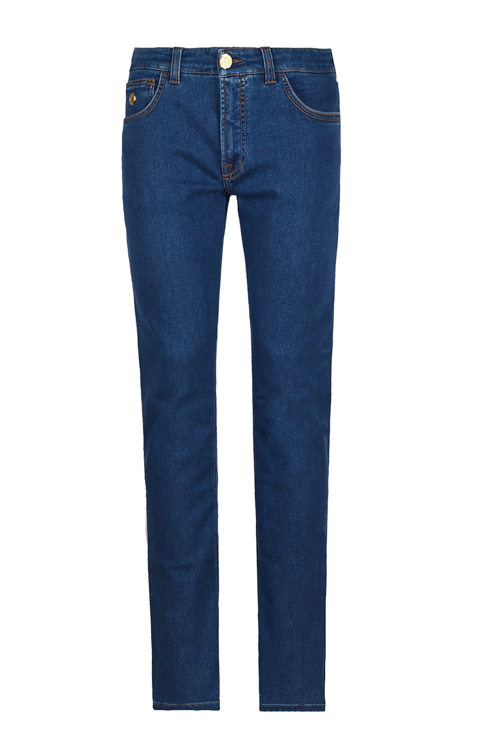 Джинсы с контрастной строчкой