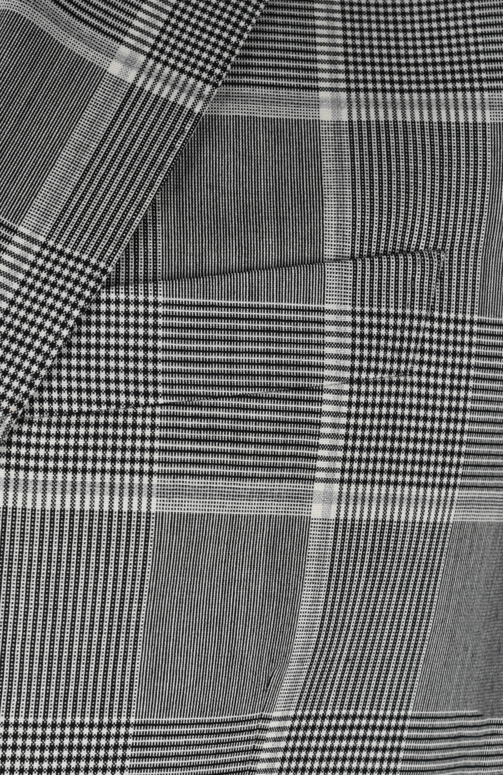 Шерстяной однобортный костюм в клетку