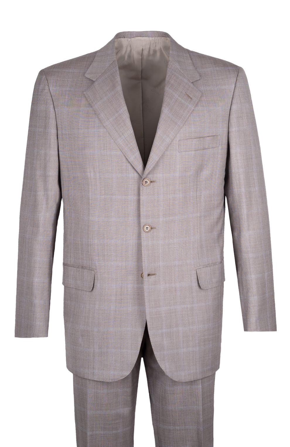 Однобортный костюм из смеси шерсти и шёлка