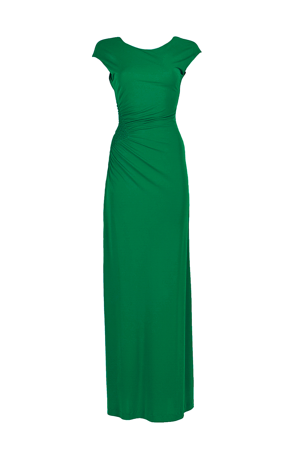 Однотонное платье-макси