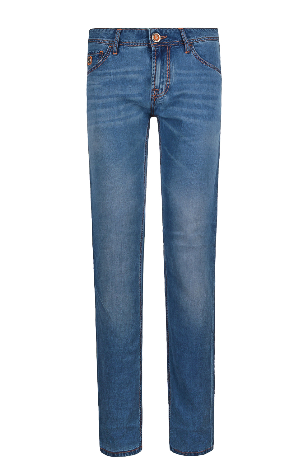 Джинсы с контрастной строчкой