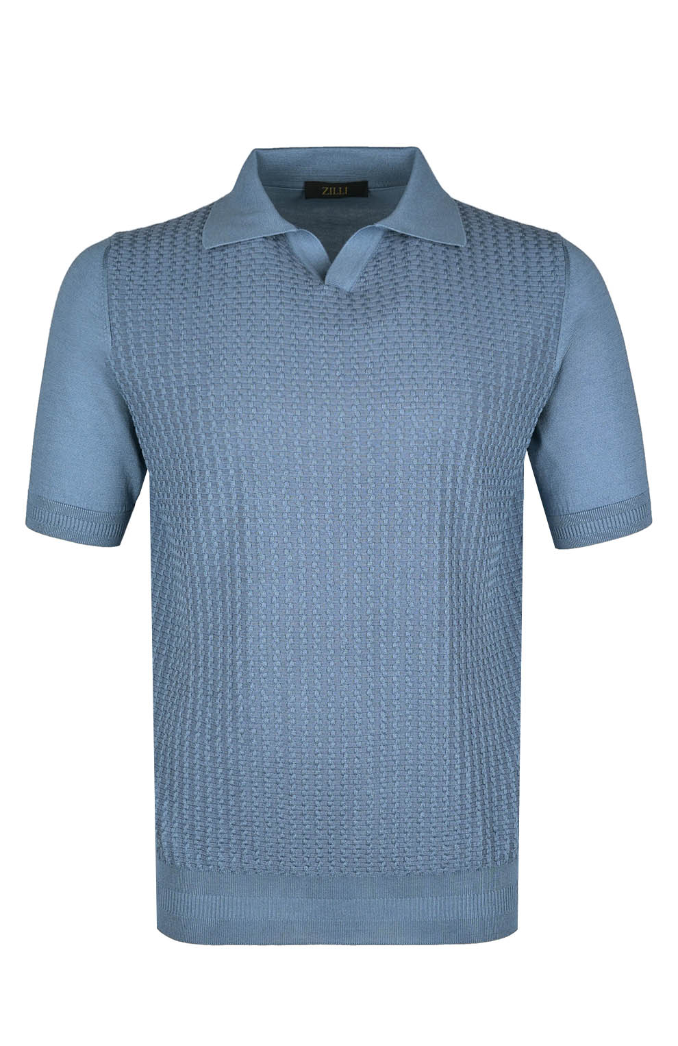 Поло из смеси шёлка и хлопка