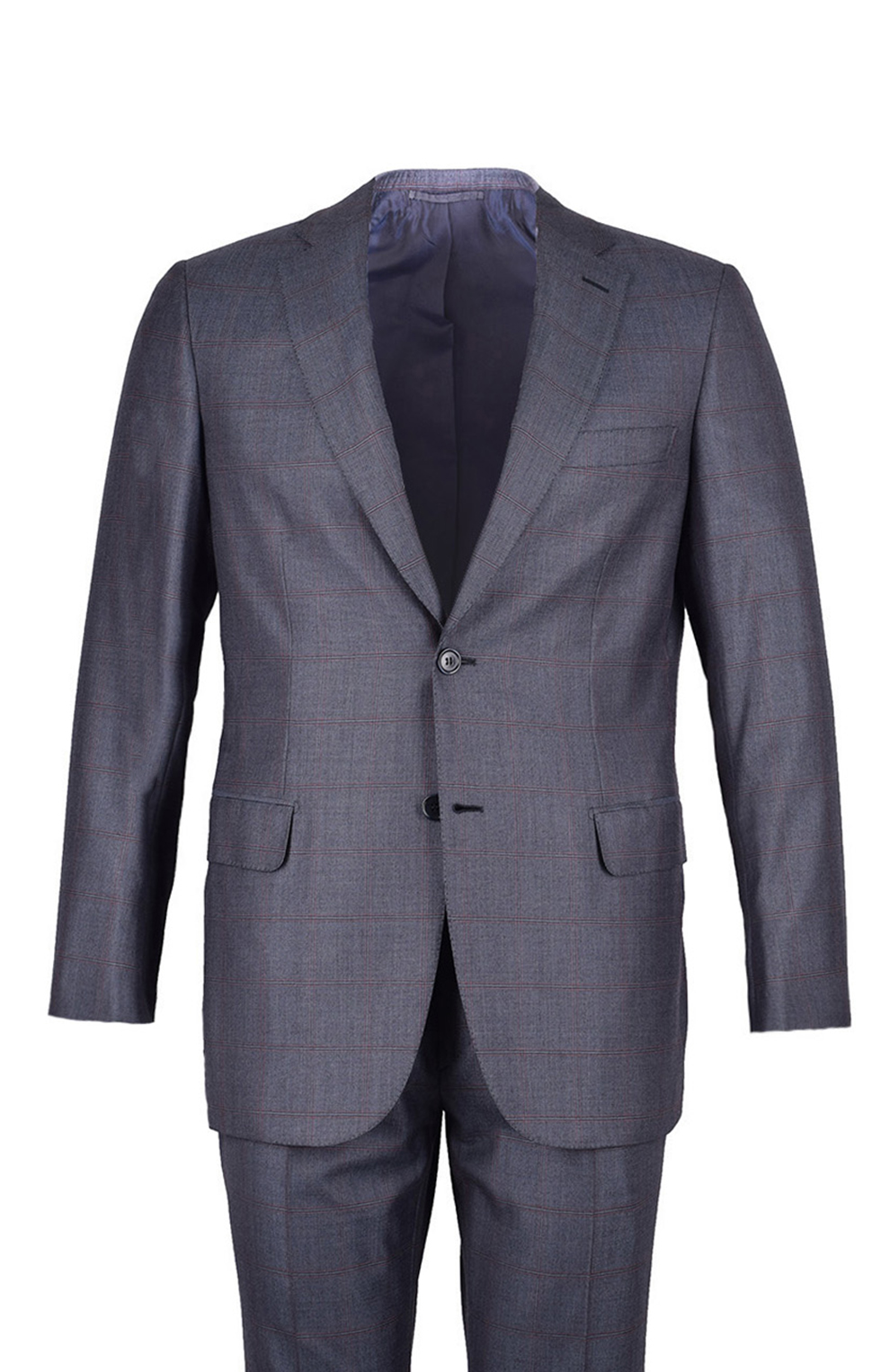 Однобортный костюм из смеси шерсти и шелка