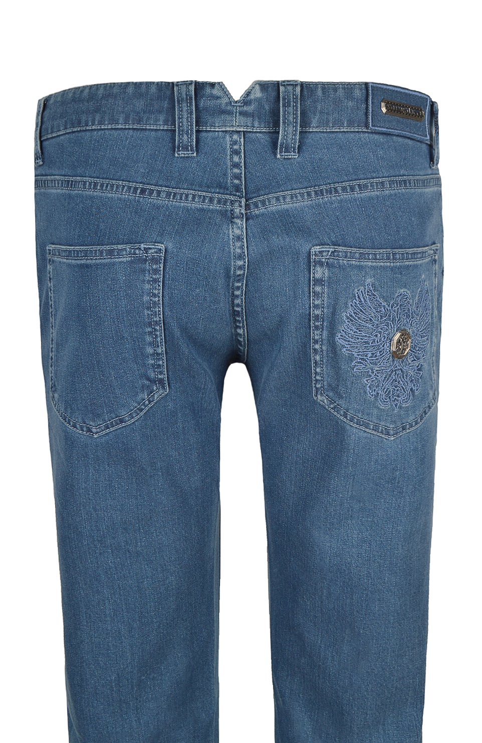 Джинсы с вышивкой на заднем кармане