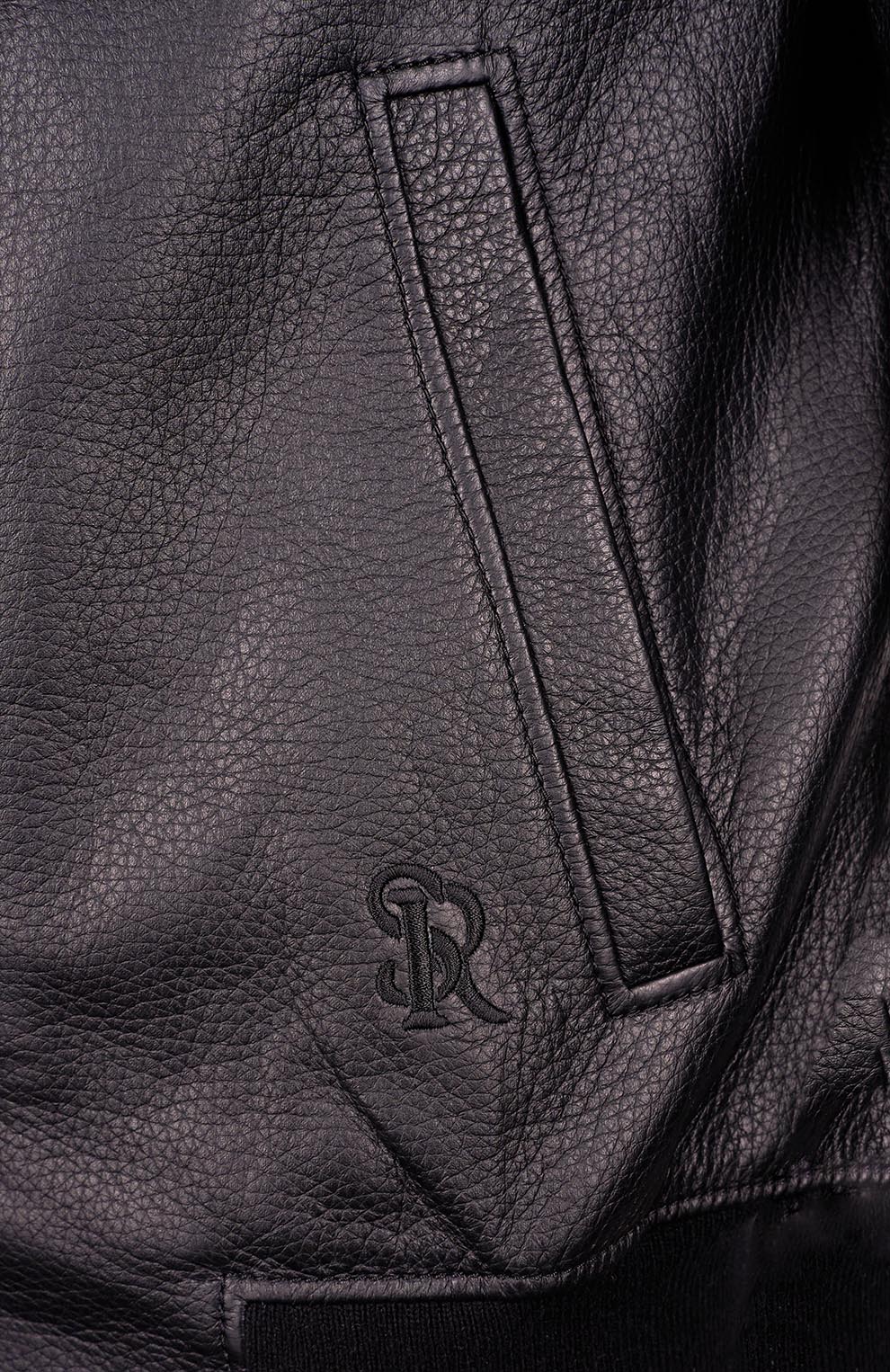 Куртка-блузон из кожи оленя