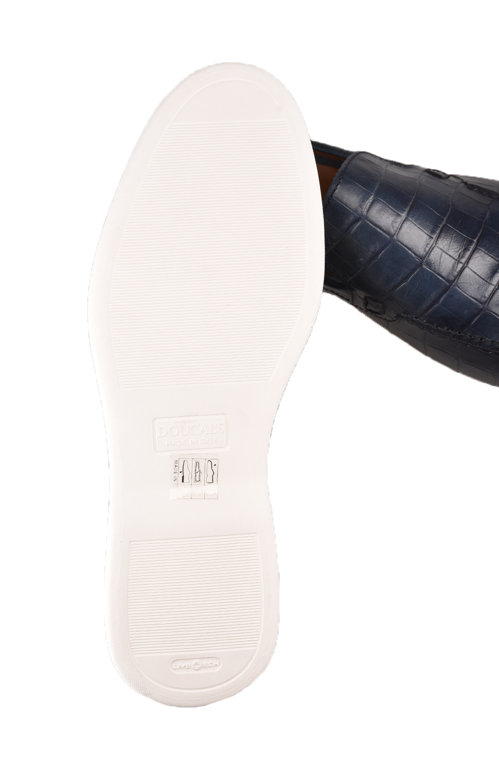 Лоферы с тиснением под кожу крокодила