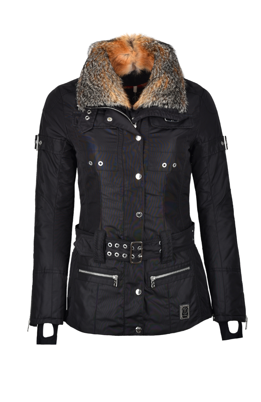 Куртка со съёмным меховым воротником