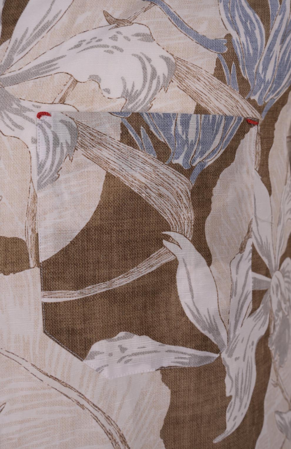 Рубашка из хлопка и льна