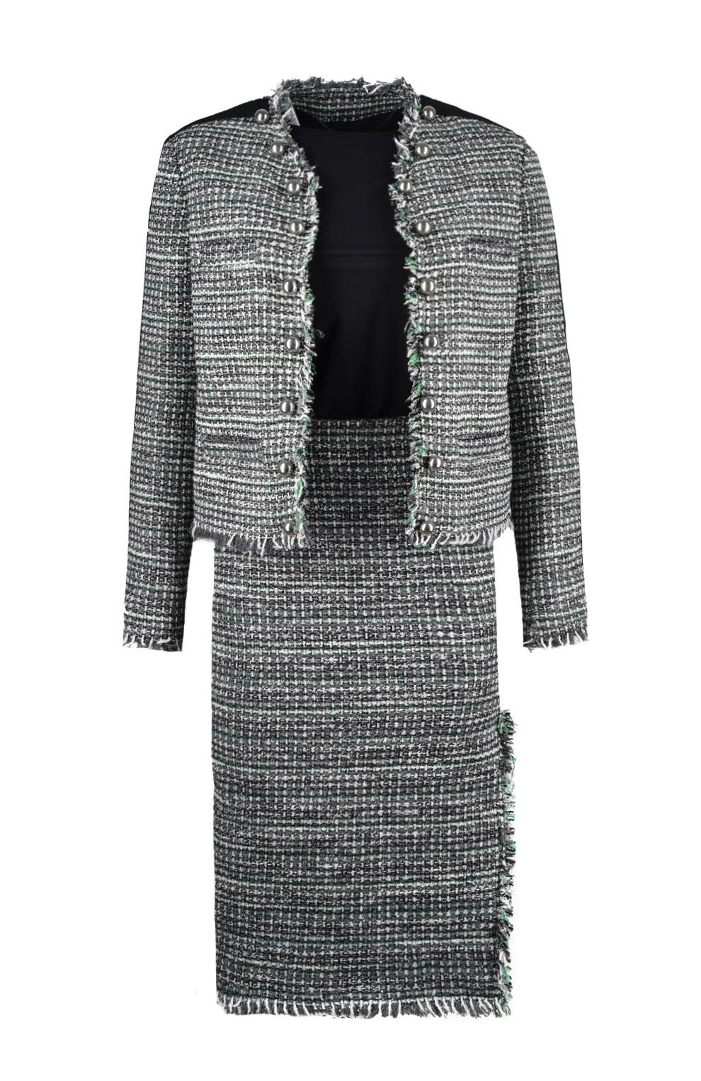 Юбка с эффектом твида