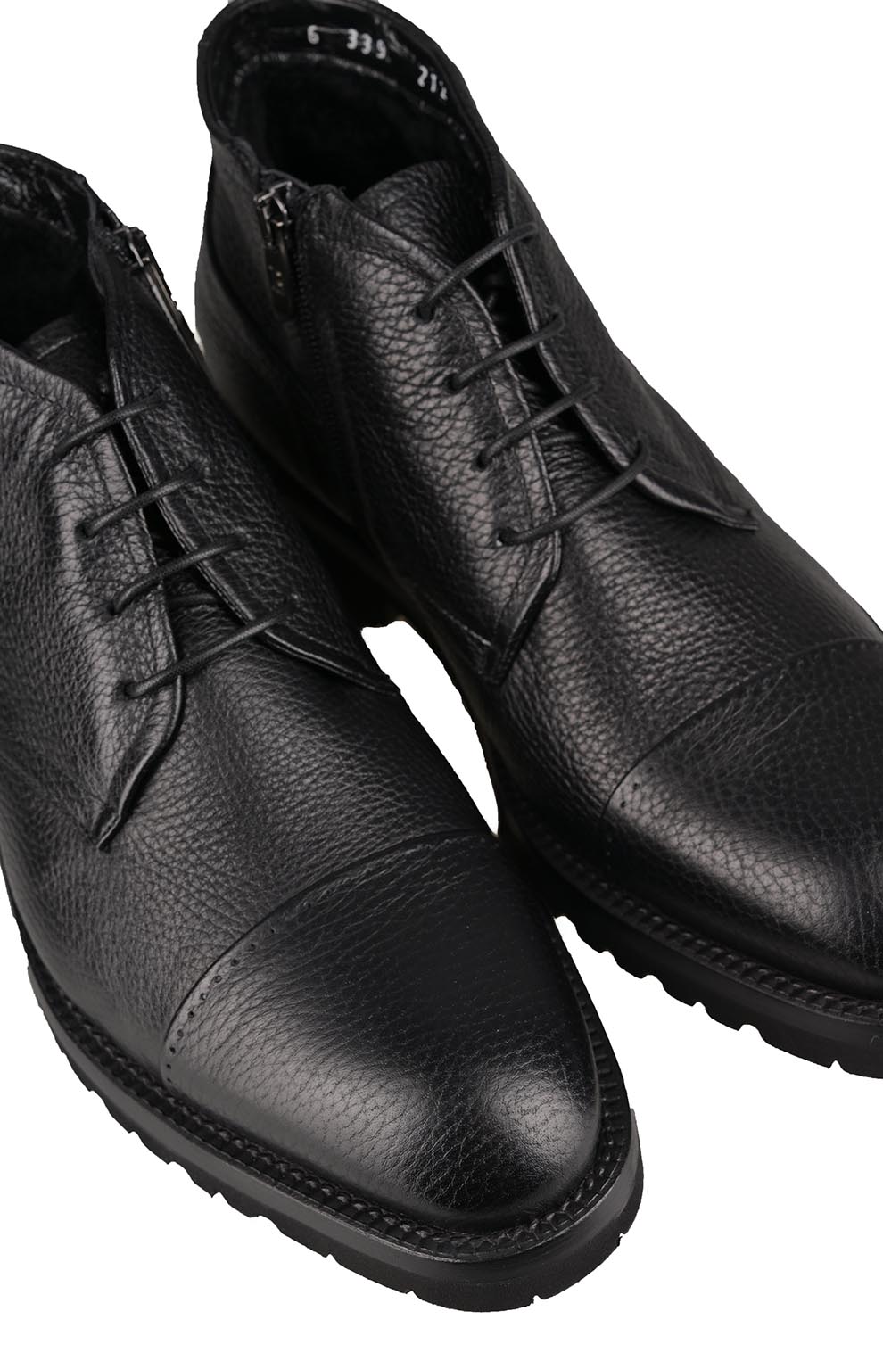 Ботинки из кожи оленя с меховым утеплением из овчины