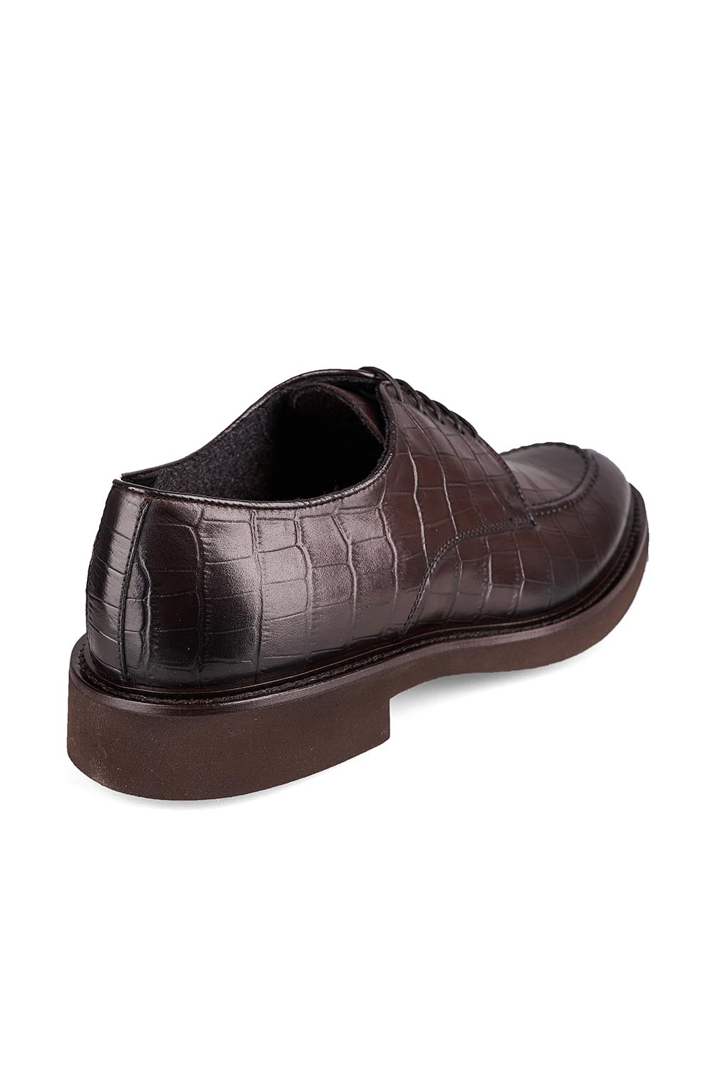 Дерби из текстурированной кожи с подкладкой из шерсти