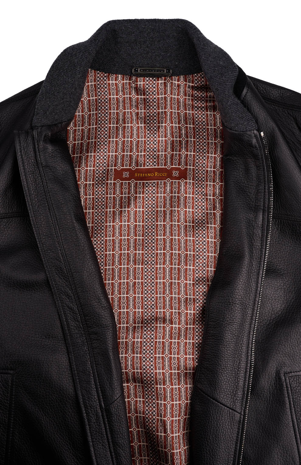 Куртка-блузон из кожи оленя