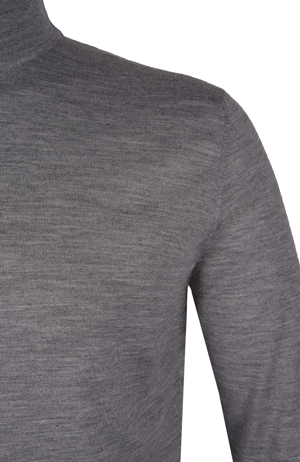 Трикотажный джемпер с воротом-стойкой из смеси шерсти, шёлка и кашемира