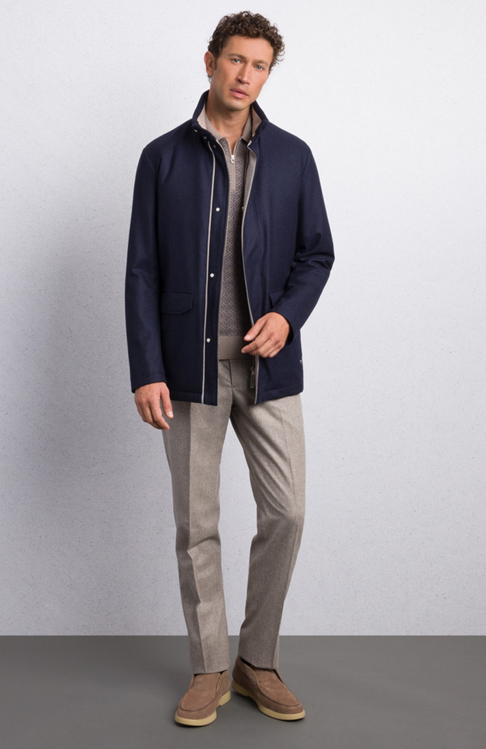 Куртка из смеси шерсти и кашемира