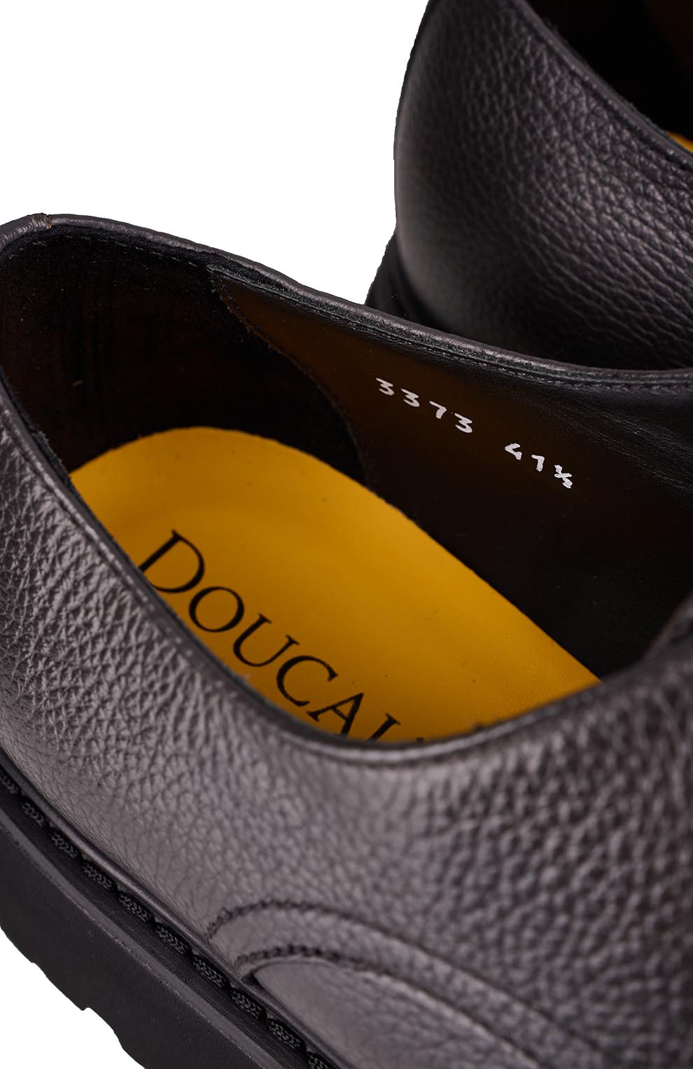 Дерби из текстурированной кожи