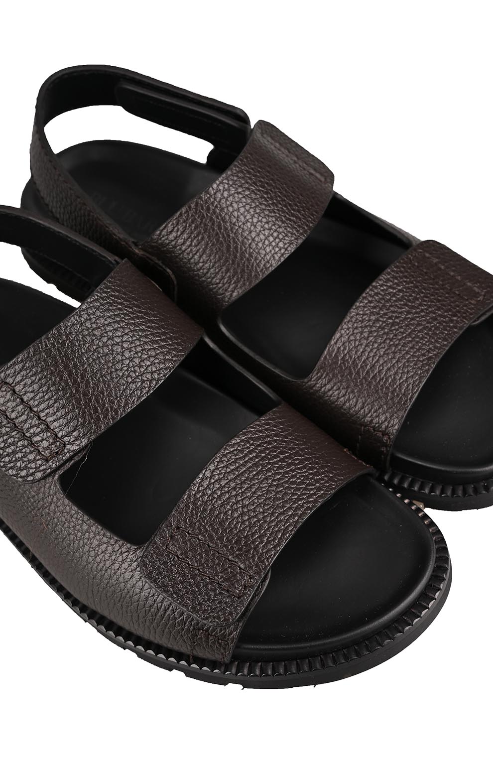 Сандалии из крупнозернистой кожи