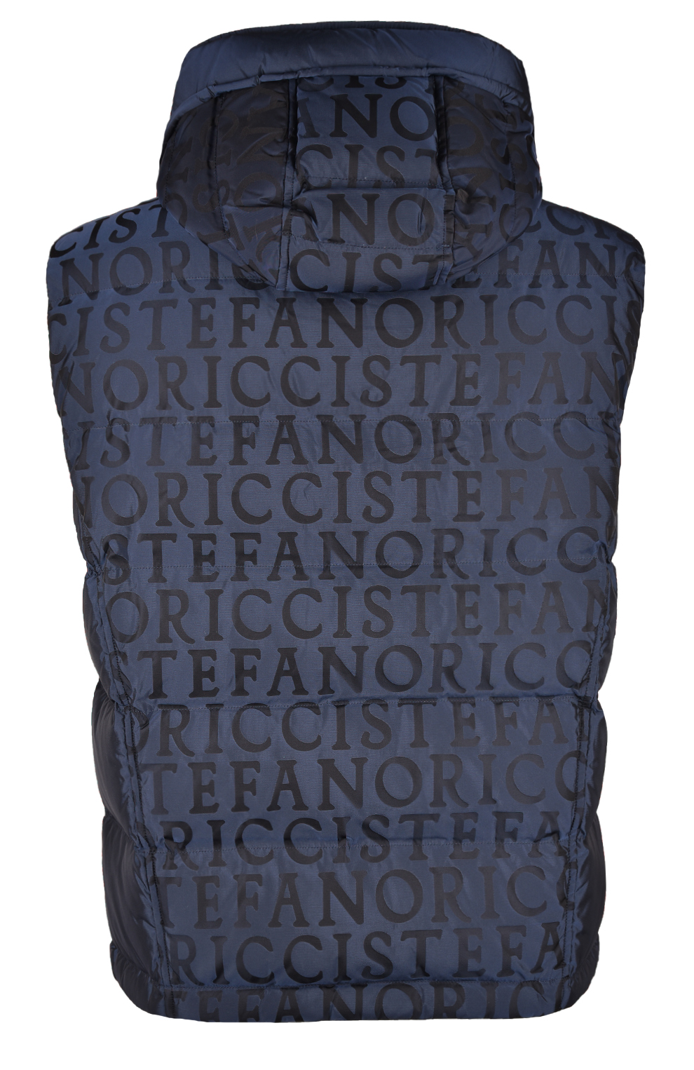 Пуховой жилет с принтом