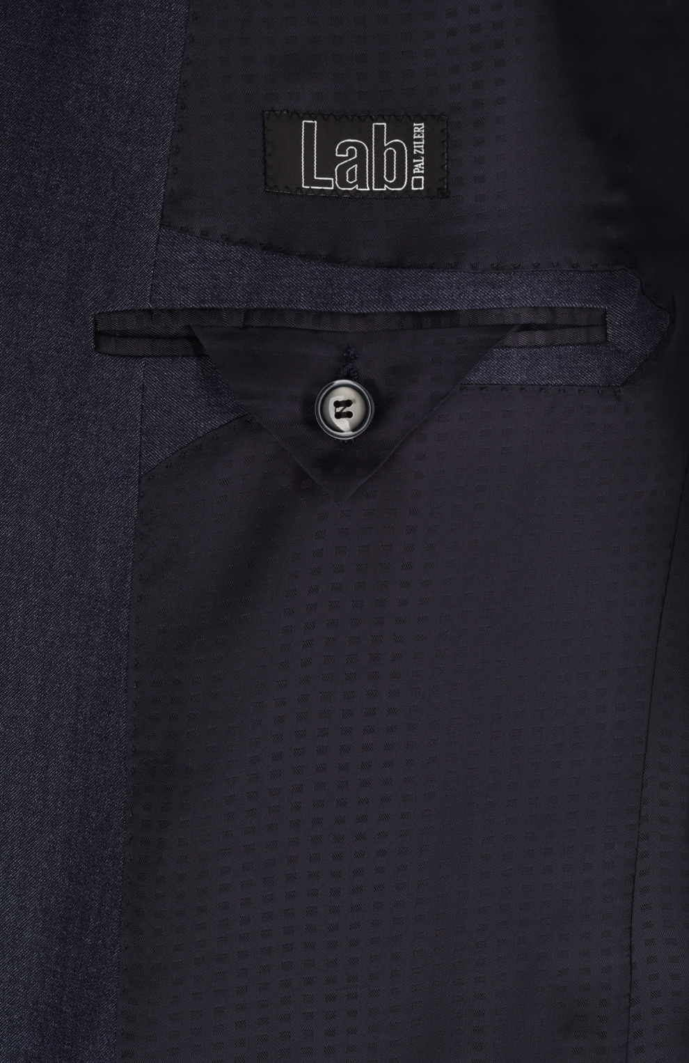 Шерстяной однобортный костюм с меланжевым эффектом