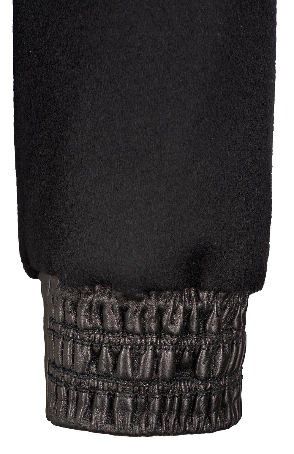 Куртка из кашемира с воротником из меха бобра