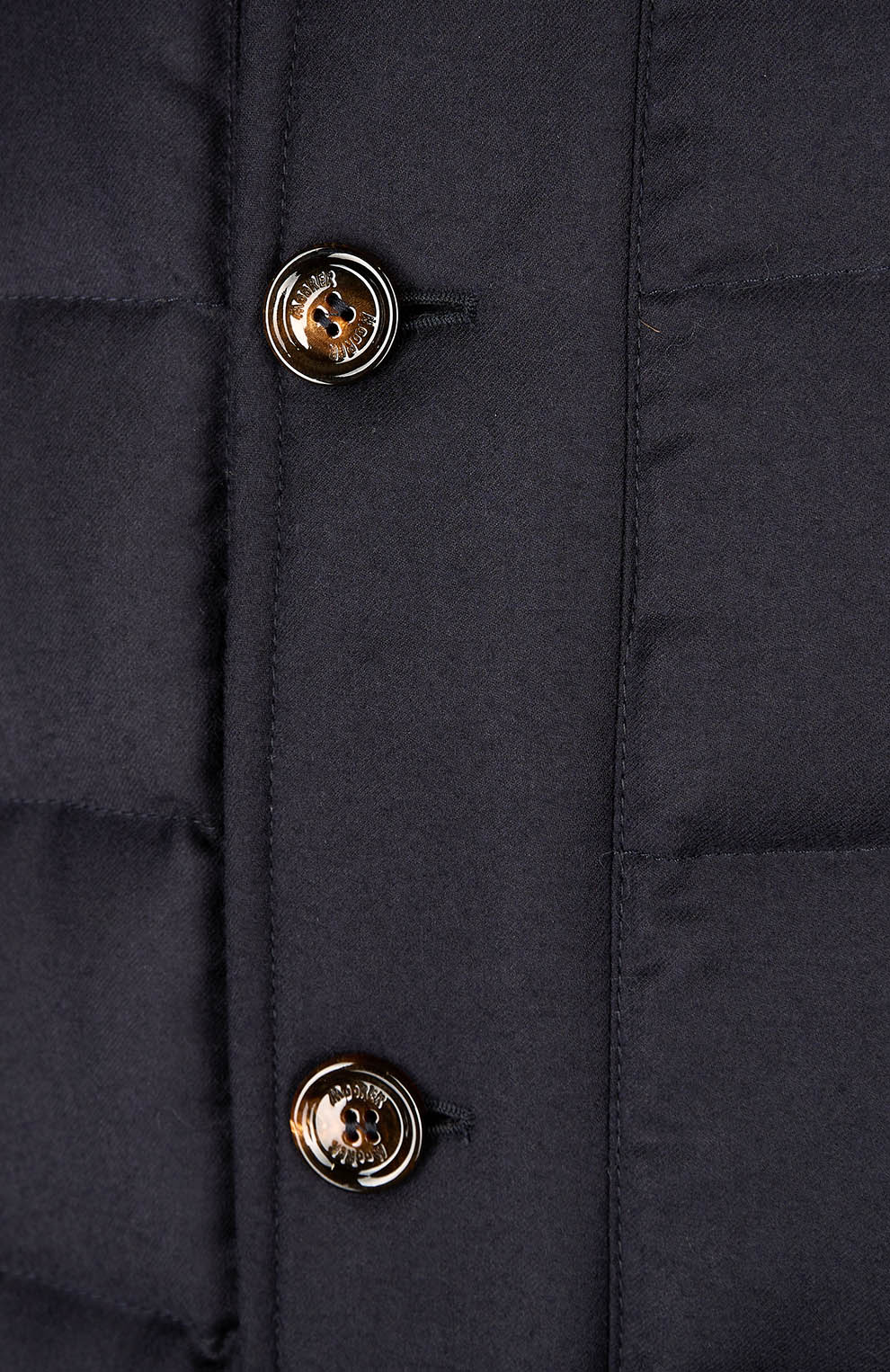 Стёганый пуховик из шерсти и кашемира