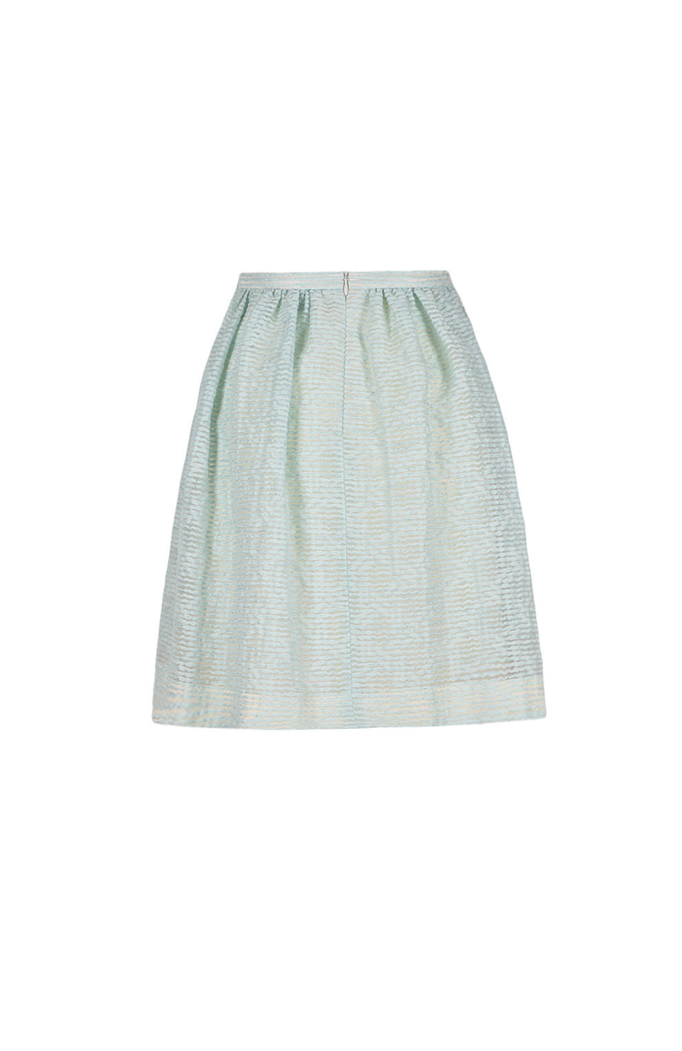 Юбка из полупрозрачной ткани с подкладом