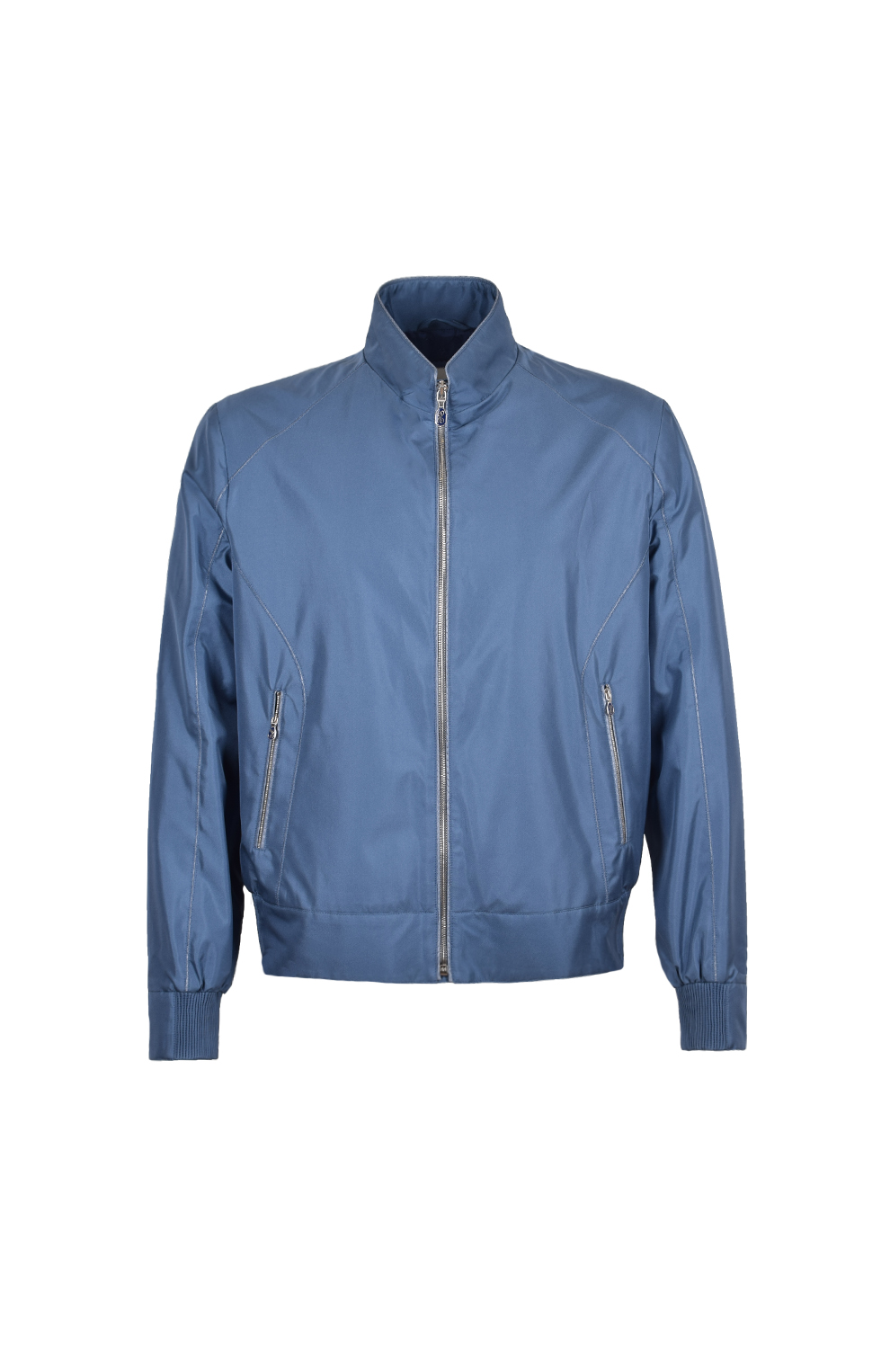 Шёлковый бомбер с отделкой из кожи питона