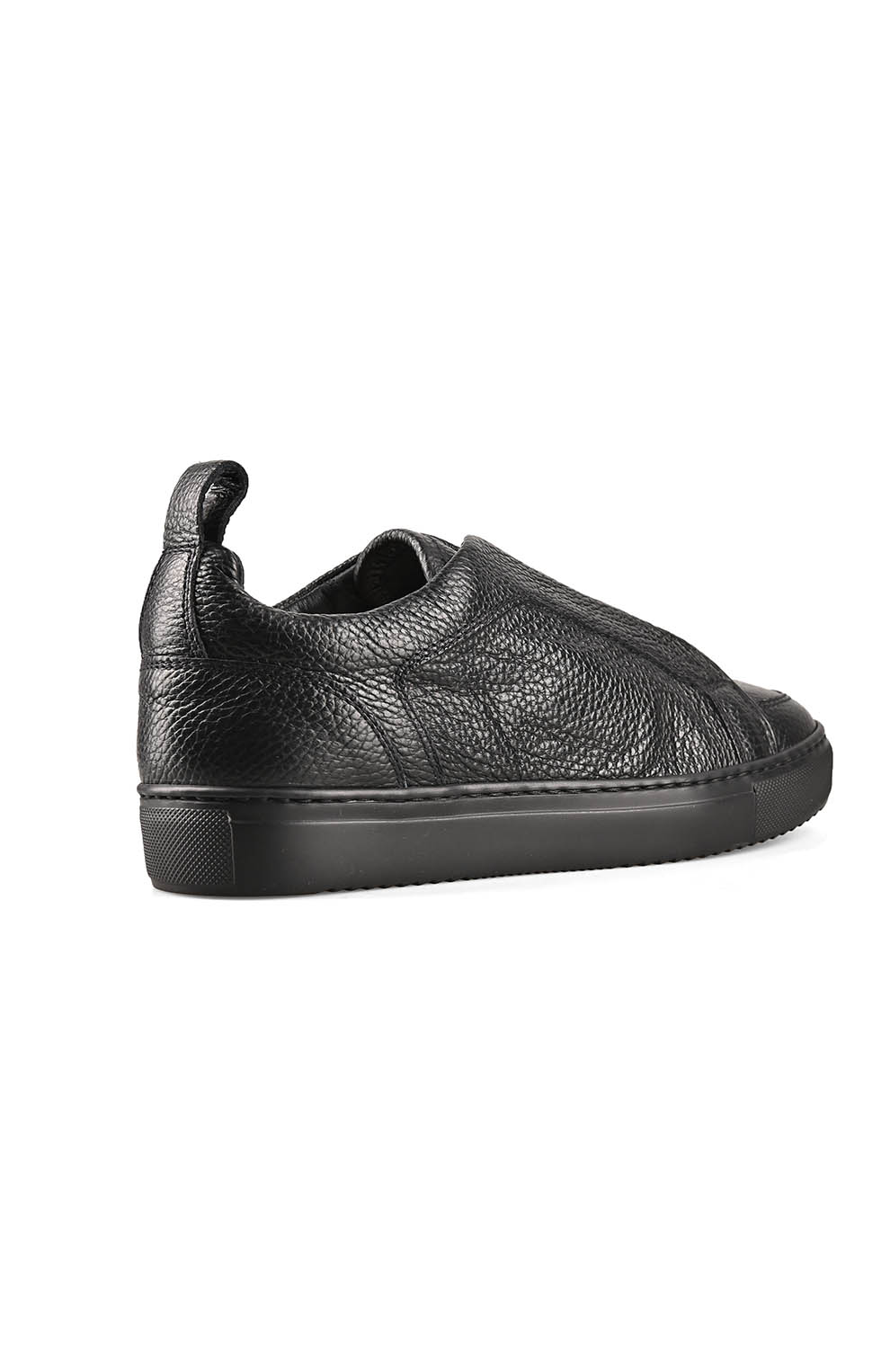 Кожаные кеды без шнуровки