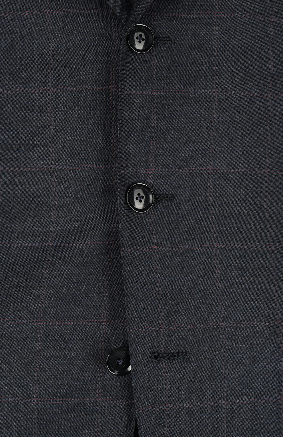 Однобортный костюм из смеси шерсти и кашемира в клетку