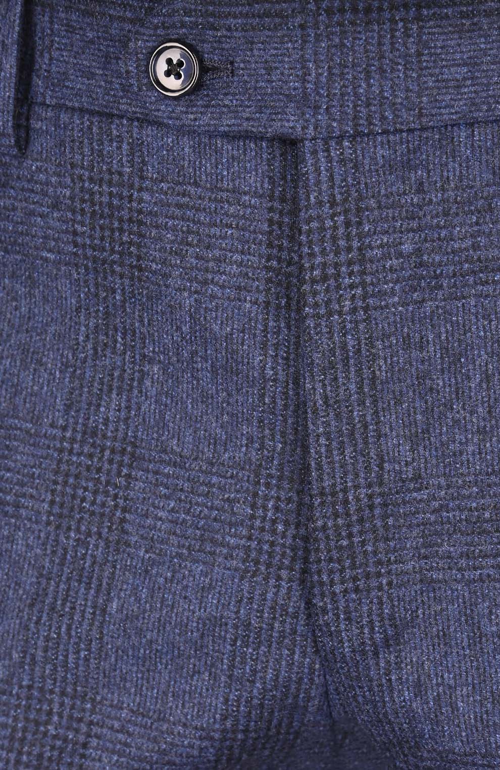 Шерстяные брюки в клетку