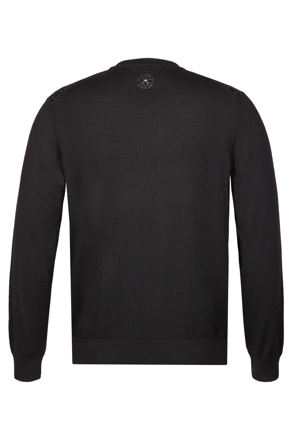 Джемпер из смеси шерсти и шелка с декором из кожи американского аллигатора